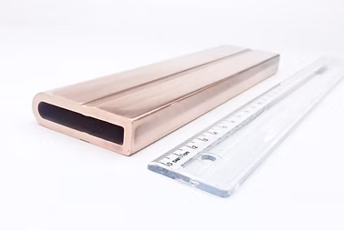 Tubo de cobre retangular